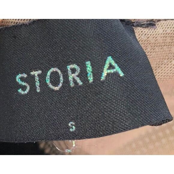 Storia Front V-Strap Mesh Black Bralette W/ Lining Size Small - Picture 6 of 8